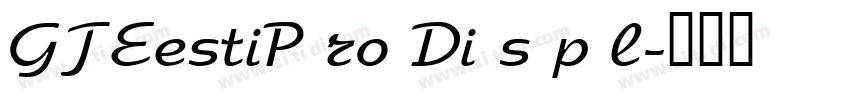GTEestiP ro Di s p l字体转换 GTEestiP ro Di s p l字体转换